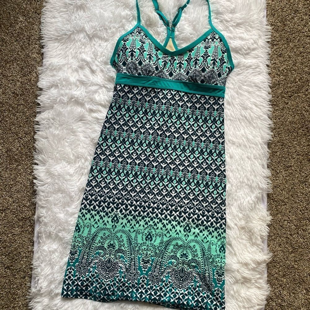 Athleta Shorebreak Swim Dress Swimwear Cover Up Knee Length Adjustable Straps XS